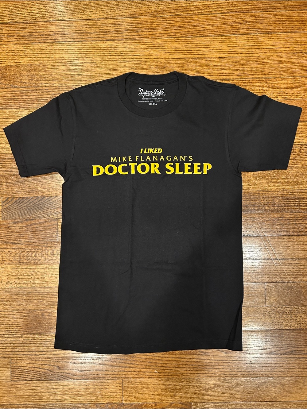 Super Yaki Black “Doctor Sleep” Unisex T-Shirt - Small, NWOT